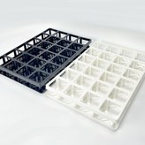 01.24구 연결 트레이 + 받침 세트 블랙 × 1개