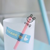 투명 큐티걸 원형 × 1set