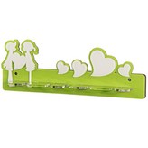 4개용 러브키스 칫솔걸이 그린