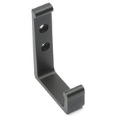 [벽고정]ㄷ자 옷걸이 알루미늄 블랙(대) × 1개