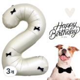 블랙리본 70cm 숫자 2