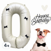 블랙리본 70cm 숫자 0