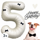 블랙리본 70cm 숫자 5