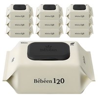 베베앙 120 유아물티슈 캡형, 50g, 120매, 10개
