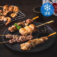 명품조선 모듬꼬치 8꼬치 380g + 소스 50g 세트 (냉동), 430g, 1세트