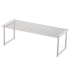 와이드 스텐 높이조절 접시정리대, 화이트, 1개