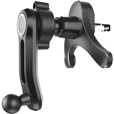 AUTO CREW Y型旋轉夾式出風口車用支架, 黑色, 1個