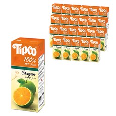 Tipco Shogun柳橙汁, 200ml, 24個