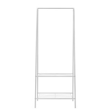 VANESSDECO 鐵製雙層置物掛衣架, 白色