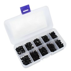 SEiNTF 十字型黑色螺絲組 600入, 1套