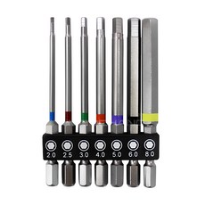 POWER LINE 六角螺絲起子鑽頭7件組 PHX7150, 1組