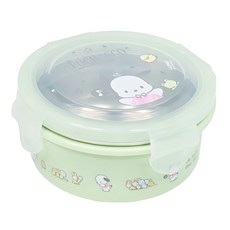 LiLFANT 兒童大耳狗密封圓形便當盒, 帕恰狗, 1個