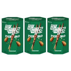 LOTTE 樂天 PEPERO杏仁巧克力棒, 132g, 3個