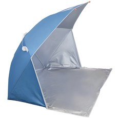 彈出式秒開遮陽沙灘帳, 藍色, 3~4人用
