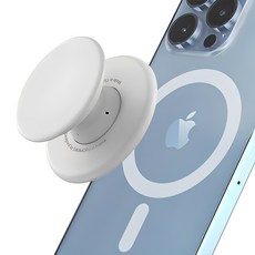 SINJIMORU M Tap Tok MagSafe 軟式握把支架, 白色, 1個