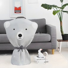 베베데코 패브릭 선풍기 커버 지퍼형, 북극곰, 1개