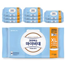 마이비데 클린케어 화장실용 물티슈 캡형 엑스라지, 55g, 40매, 9개