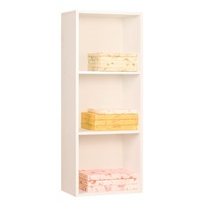 하우디가구 DIY 칼라 공간박스, 백색, 3단