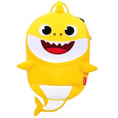 pinkfong 碰碰狐 鯊魚寶寶防走丟背包 WP-B08, 黃色