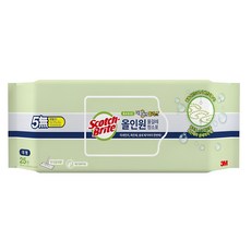 3M Scotch-Brite 百利 基本款雙效濕拖巾 25抽, 1包