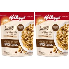 Kellogg's 家樂氏 蛋白質格蘭諾拉麥片 黑巧克力球口味, 450g, 2包