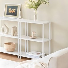 ROOM&HOME 韓國製日常圓角方形展示架層架, 白色, 3層