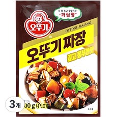 오뚜기 짜장 깊고 풍부한맛 과립형, 100g, 3개