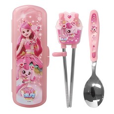 Catch Teenieping 兒童輔助筷+湯匙+收納盒組, Heartsping, 盒+湯匙+醒發筷, 1套