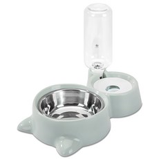 DING DONG PET 寵物2合1餐具, 橄欖, 1個