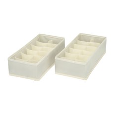 코멧 홈 프리미엄 속옷정리함 12칸 2개입, 베이지, 2개
