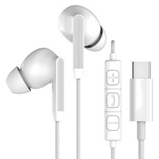 IRIVER Type-C 有線耳機 開放式 有線 線 耳機線 防纏繞 電腦 筆電 Apple Samsung 相容, 白色, ISE-23C