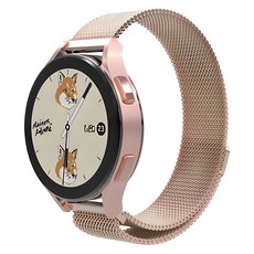 로랜텍 갤럭시워치 호환 마그네틱 메탈 스트랩, 로즈골드, 1개