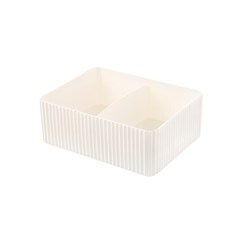 더자카 다용도 층층 화장품 정리함, 화이트, 1개