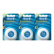 Oral-B 歐樂B 薄荷微蠟牙線, 50m, 1個裝, 3個