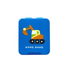 Kong Kong Baby Graphic 1層飯盒, 藍色, 1入