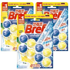 Bref 妙力 Power Active懸掛式馬桶清潔球 檸檬清香, 100g, 3組