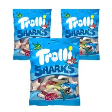 Trolli 鯊魚造型軟糖, 100g, 3包