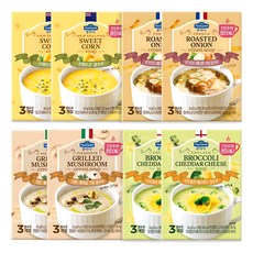 歐洲 Fontana 杯湯 蘑菇 2入 + 玉米 2入 + 青花菜 2入 + 洋蔥 2入, 1套, 480g