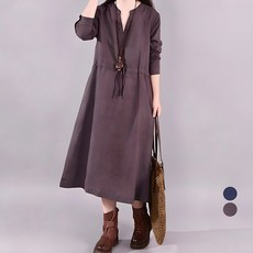 LUNA GIRL Adion連身裙 含大尺碼, 咖啡色