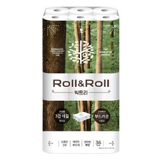 RollnRoll Big Tree 3層高級捲筒衛生紙, 1個, 25m, 36入