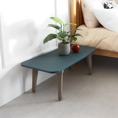 Story Furniture 韓國製造 E0 LPM 6段高度調節 圓形折疊桌, 土耳其綠