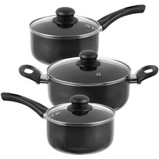 탐사 세라믹 코팅 냄비 3종 세트 (인덕션 사용 가능) [국내 생산], 딥블랙, 편수 냄비 16cm + 편수 냄비 18cm + 양수 냄비 20cm, 1세트