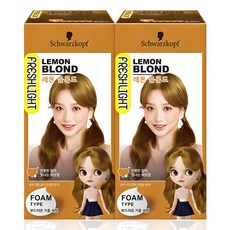 FRESHLIGHT 富麗絲 FRESHLIGHT泡泡染髮劑, 檸檬亞麻色, 2盒