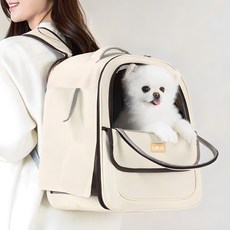 Leto 狗狗移動後背包 LDD-B03, 米色