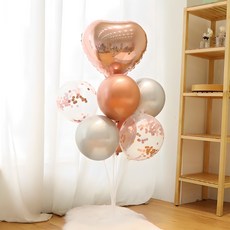 로즈골드혼합 풍선꽂이 5종 세트, 혼합색상, 1세트