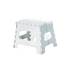 부자오빠 접이식 발디딤대 휴대용의자, 블루, 1개