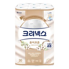 Kleenex 舒潔 純棉天然紙漿4層高級捲筒衛生紙, 25m, 1個, 30入