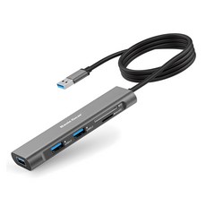 Basic Gear USB 3.0 5合1多功能集線器 BG-UH3, 混合顏色