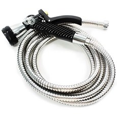 SamjeongCleanmaster 不鏽鋼軟管灑水槍, 混色, 1組