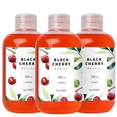 코멧 디퓨저 리필액 200ml, 블랙체리, 3개